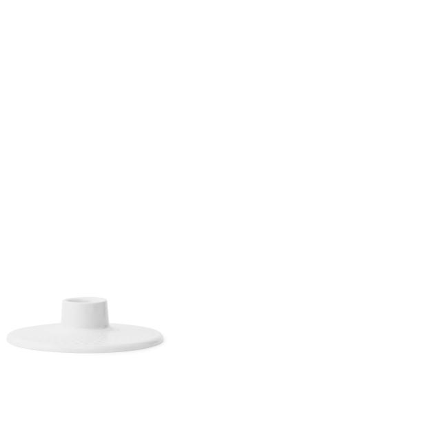 Lyngby Rhombe Candle Holder White，10,5厘米