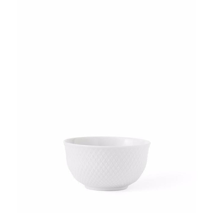Lyngby Rhombe Bowl White, 15 Cm