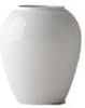 Lyngby Rhombe vase hvid, 17 cm
