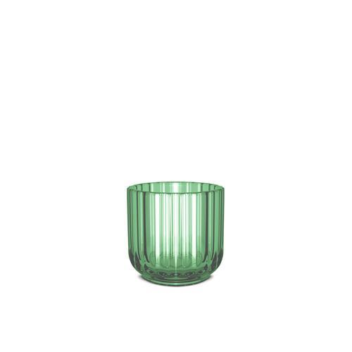 Lyngby Tealight Holder Green Glass, 6,5cm