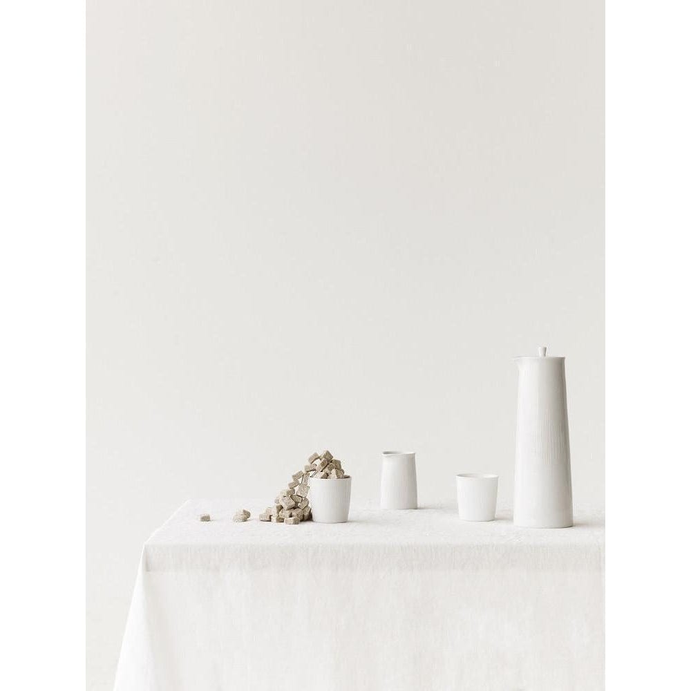 Lyngby Termodans sockerskiffer, vit, 8 cm