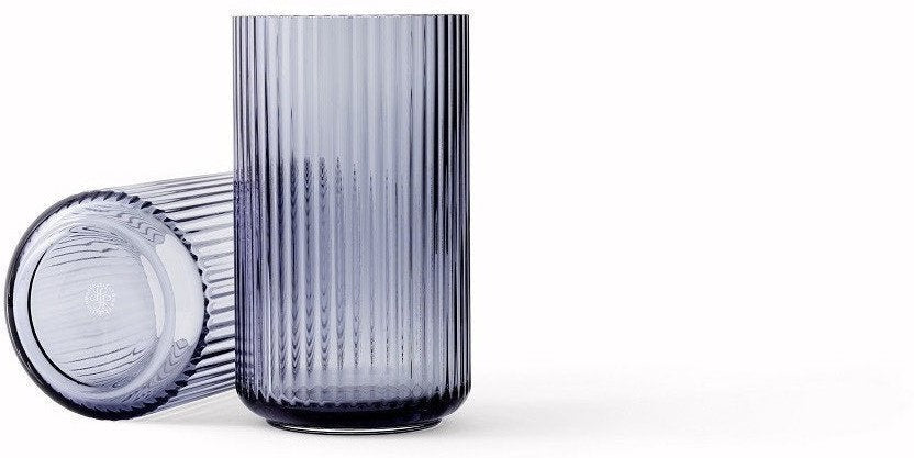 Lyngby Vasblått glas, 25 cm