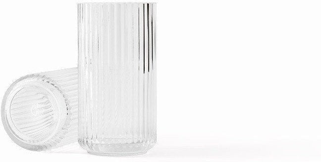 Lyngby Vaas helder glas, 20 cm