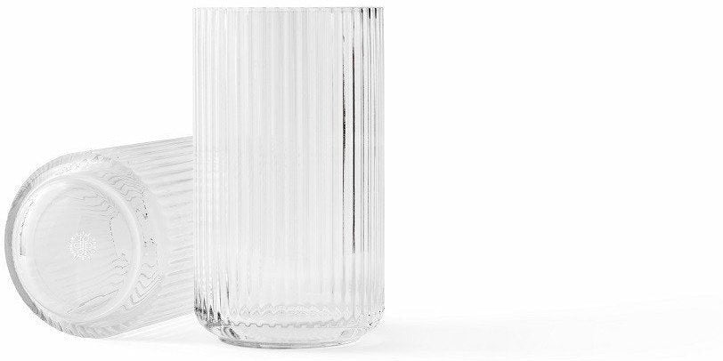 Lyngby Vasen klart glas, 25 cm