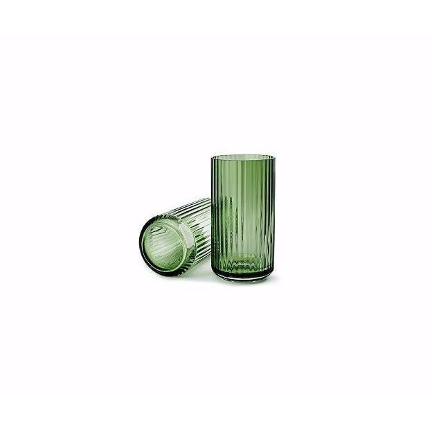 Lyngby Vase Kopenhagen Grünes Glas, 20 cm