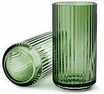 Lyngby Vase Kopenhagen Grünes Glas, 25 cm