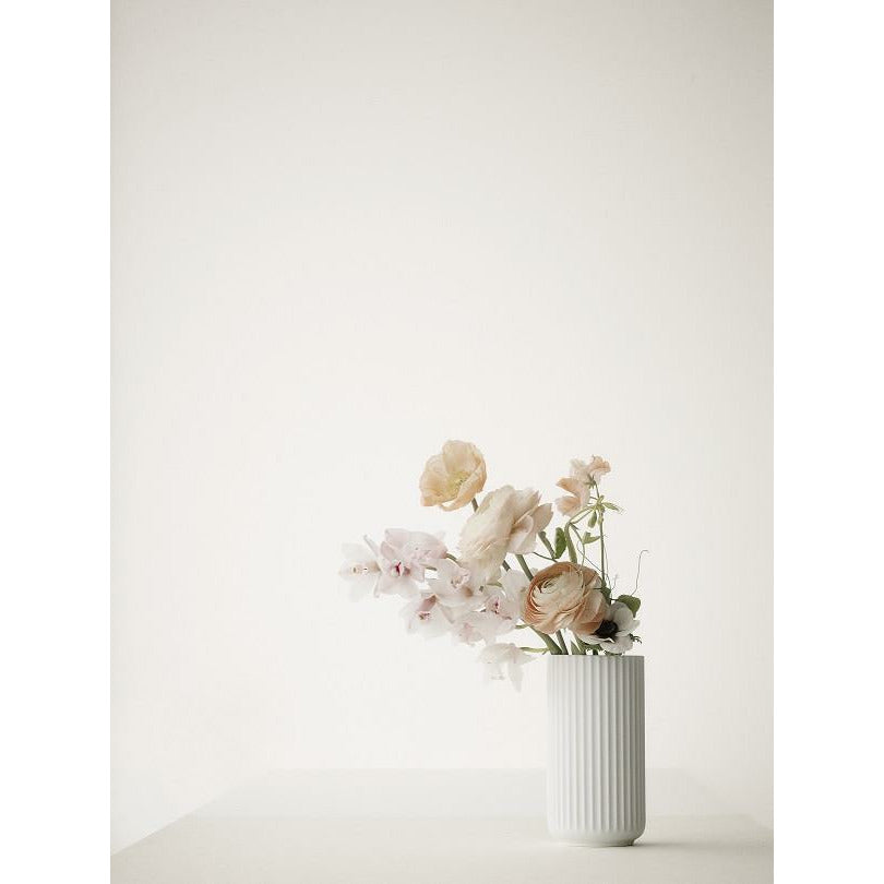 Lyngby花瓶白色，10.5厘米