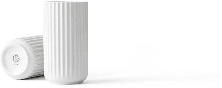 Lyngby Vase hvid, 15 cm