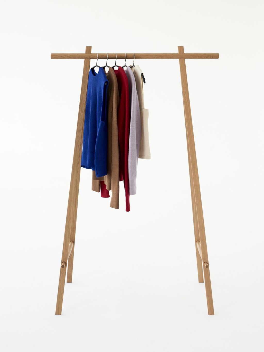 Made By Hand Coat Stand 100, Oak/Brass