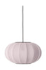 Made By Hand Knit Wit 45 Oval Pendant Lamp, Light Pink