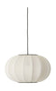 Made By Hand Knit Wit 45 Oval Pendant Lamp, Pearl White