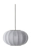 Made By Hand Knit Wit 45 Oval Pendant Lamp, Silver