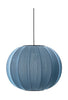 Made By Hand Gebreide met 45 ronde hanglamp, blauwe steen