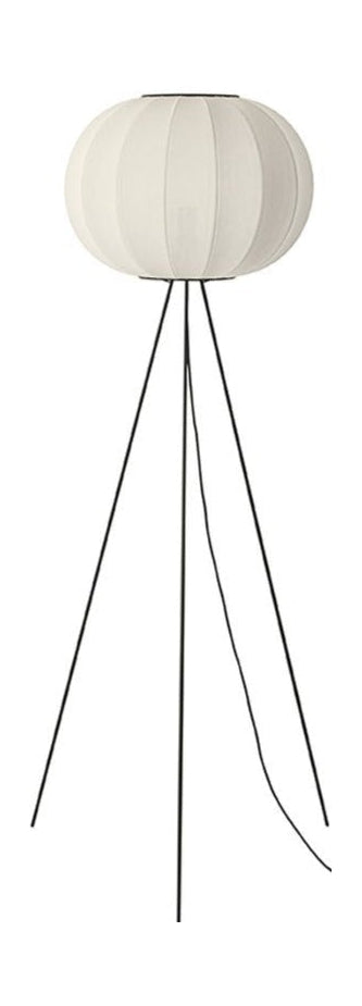 Laget for håndstrikket med 45 runde gulvlampe høyt, perlehvit