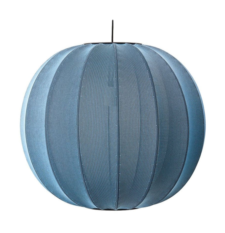 Made by Hand Trièce avec un pendentif rond 60, pierre bleue
