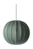 Made By Hand Gebreide met 60 ronde hanglamp, tweed Green