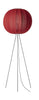 Made by Hand Knit Wit 60 lampadaire rond haut, rouge en rouge