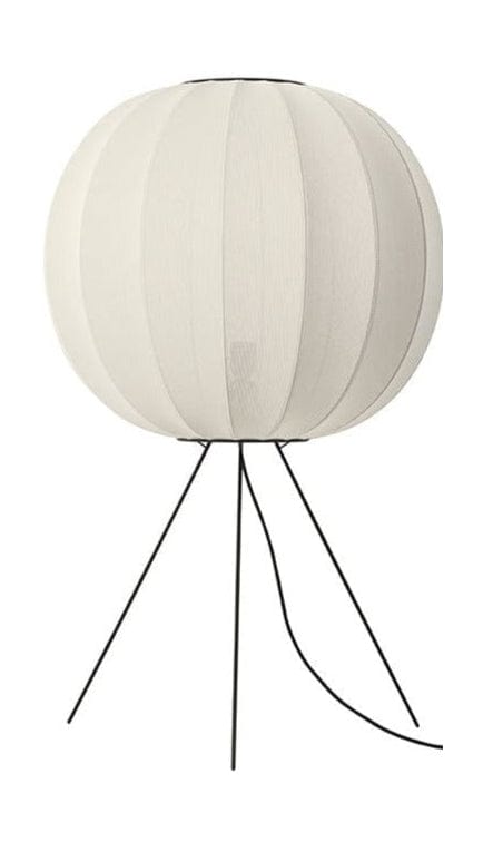Made by Hand Trièce avec 60 lampadaire ronde Medium, perle blanc