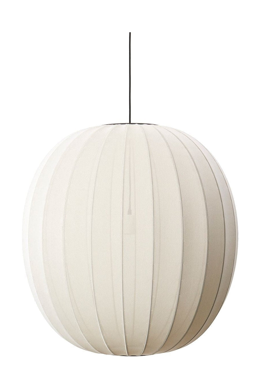 Made By Hand Knit Wit 75 Round Pendant Lamp, Pearl White