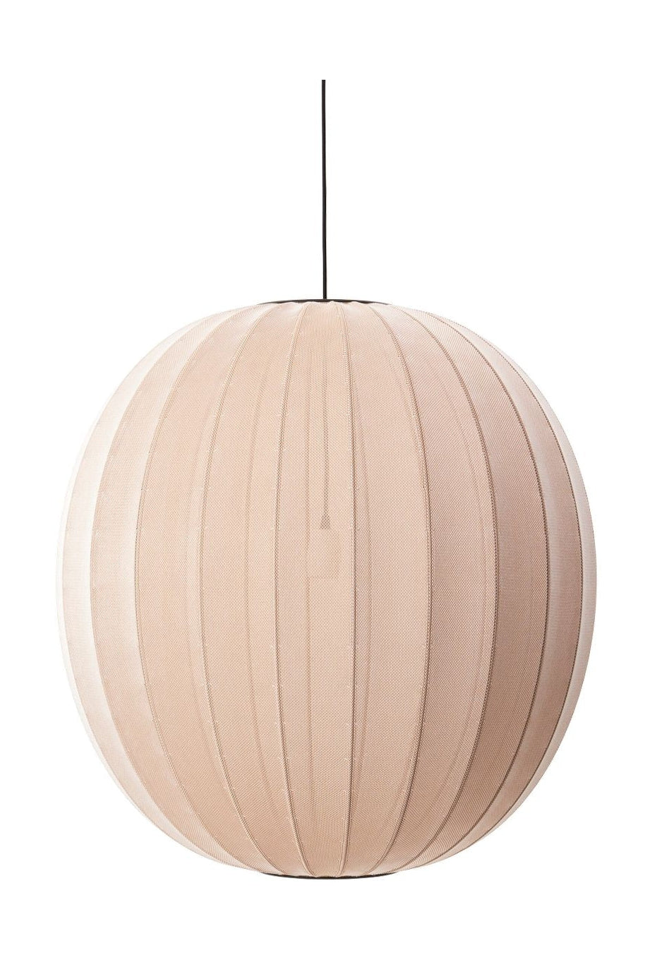 Made By Hand Knit Wit 75 Round Pendant Lamp, Sand Stone