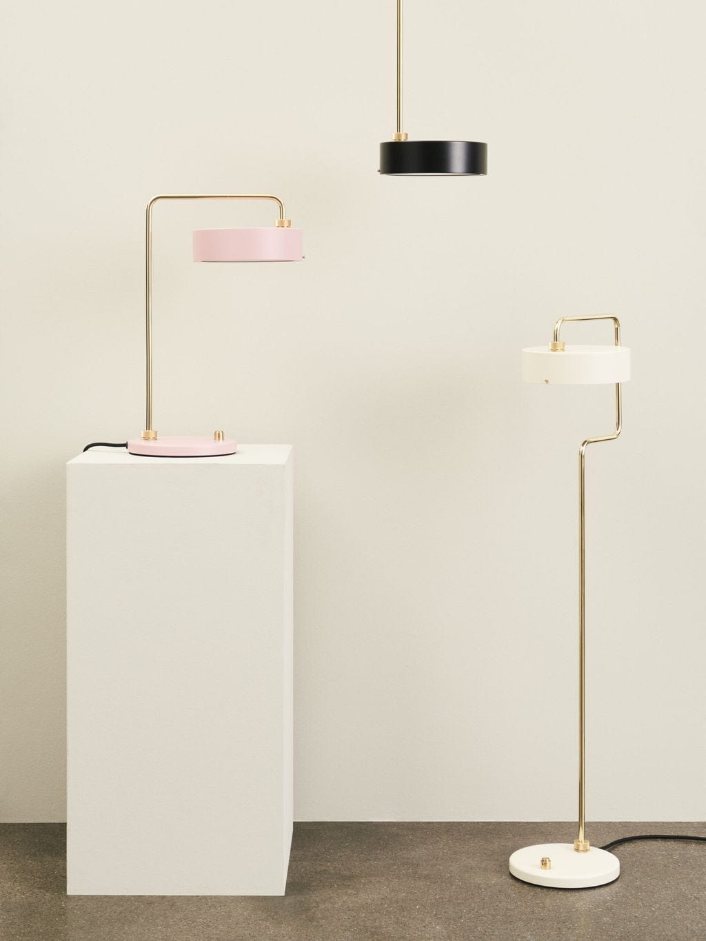 Made By Hand Petite Machine Table Lamp H: 52, Light Pink