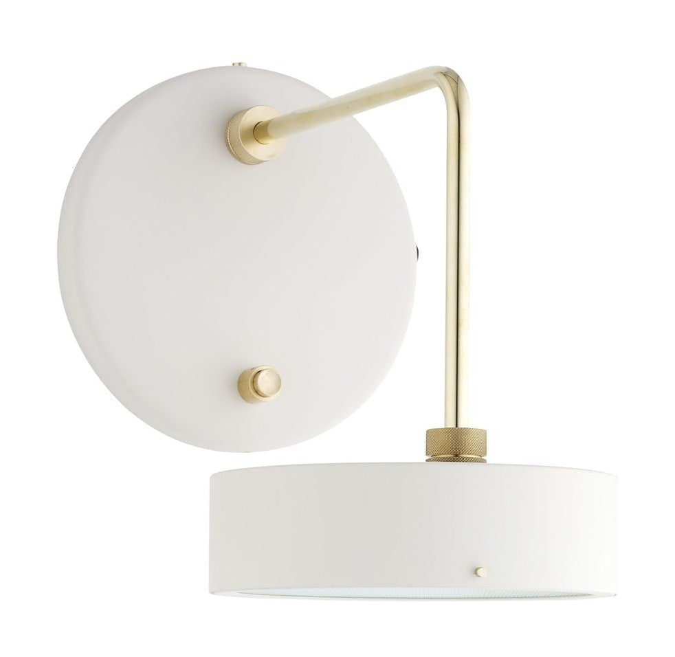 Made By Hand Petite Machine Wall Lamp H: 29, Oyster White