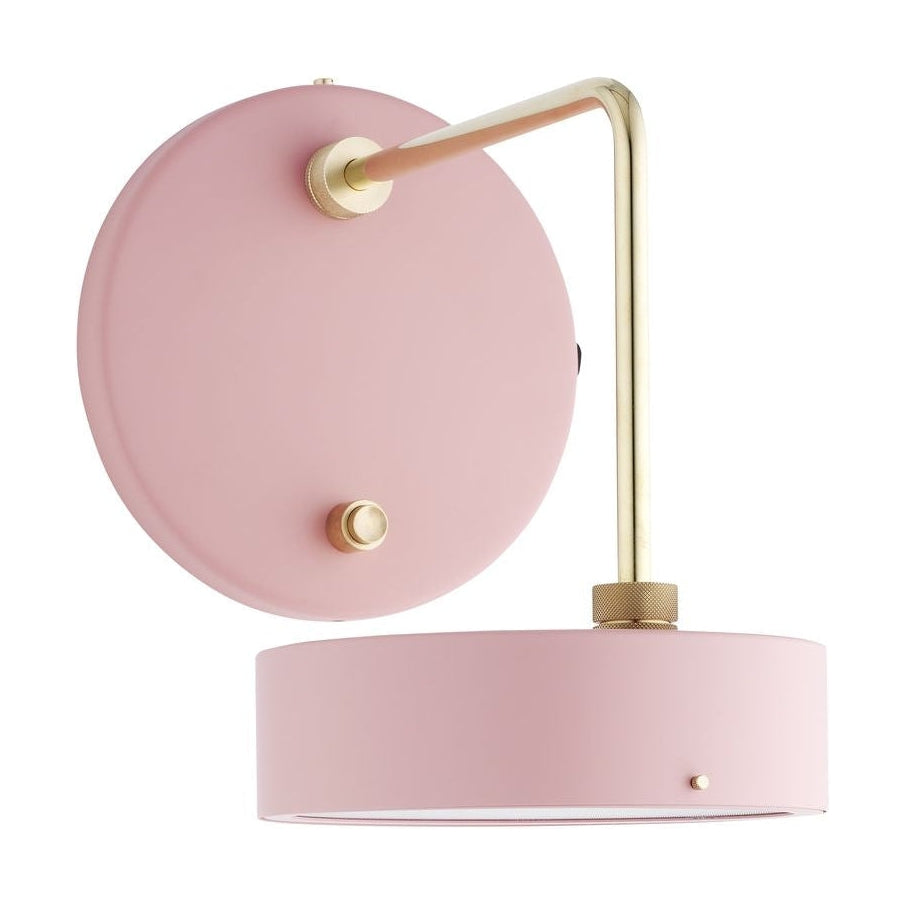 Realizzato a mano lampada da parete a macchina piccola H: 29, rosa chiaro