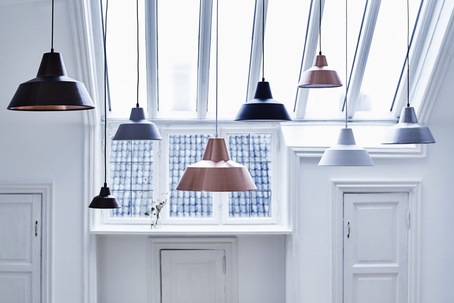 Made By Hand Workshop Suspension Lamp W1, Blue