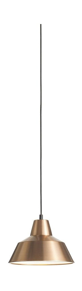 Lámpara de suspensión del taller hecha a mano W2, cobre/blanco