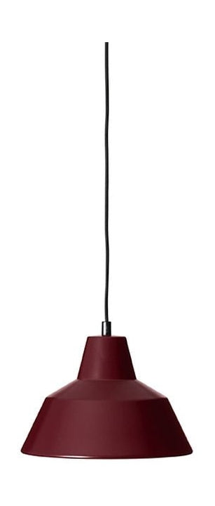 Made By Hand Workshop Suspension Lamp W2, Wine Red