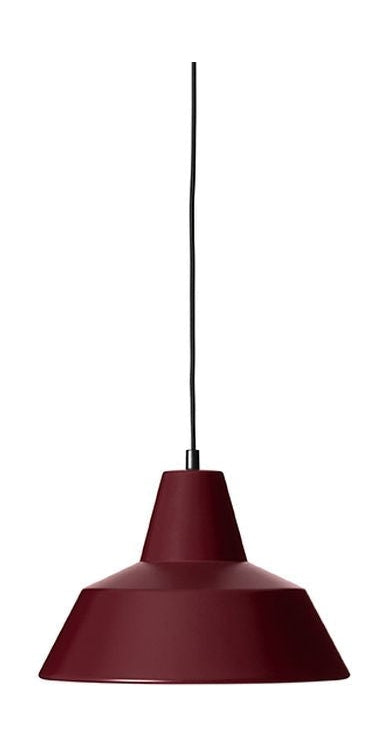 Made By Hand Workshop Pendant Lamp W3, Wine Red