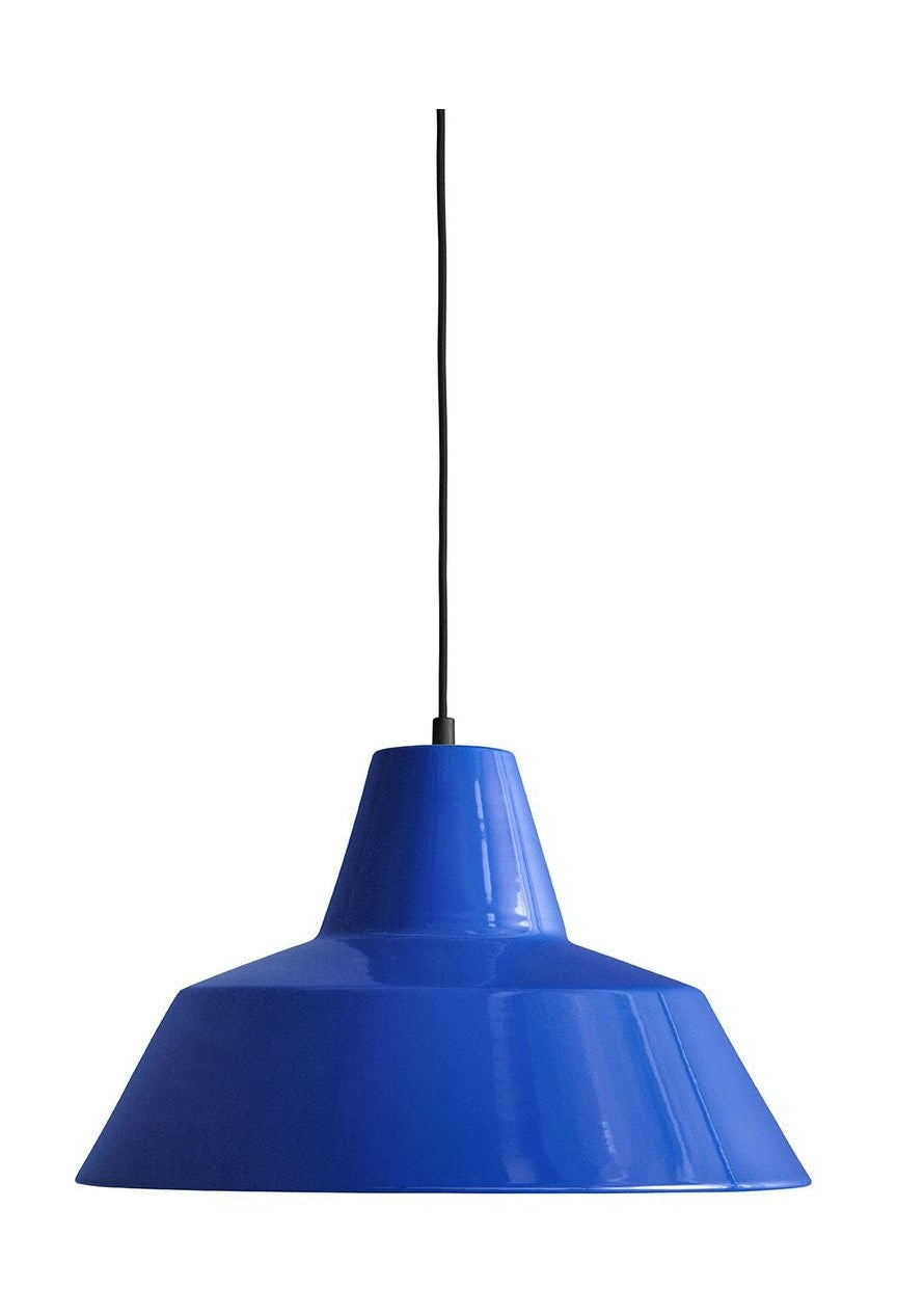 Made by Hand Lampe de suspension d'atelier W4, bleu