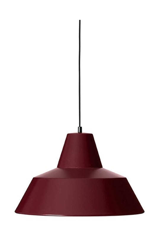 Made By Hand Workshop Pendant Lamp W4, Wine Red