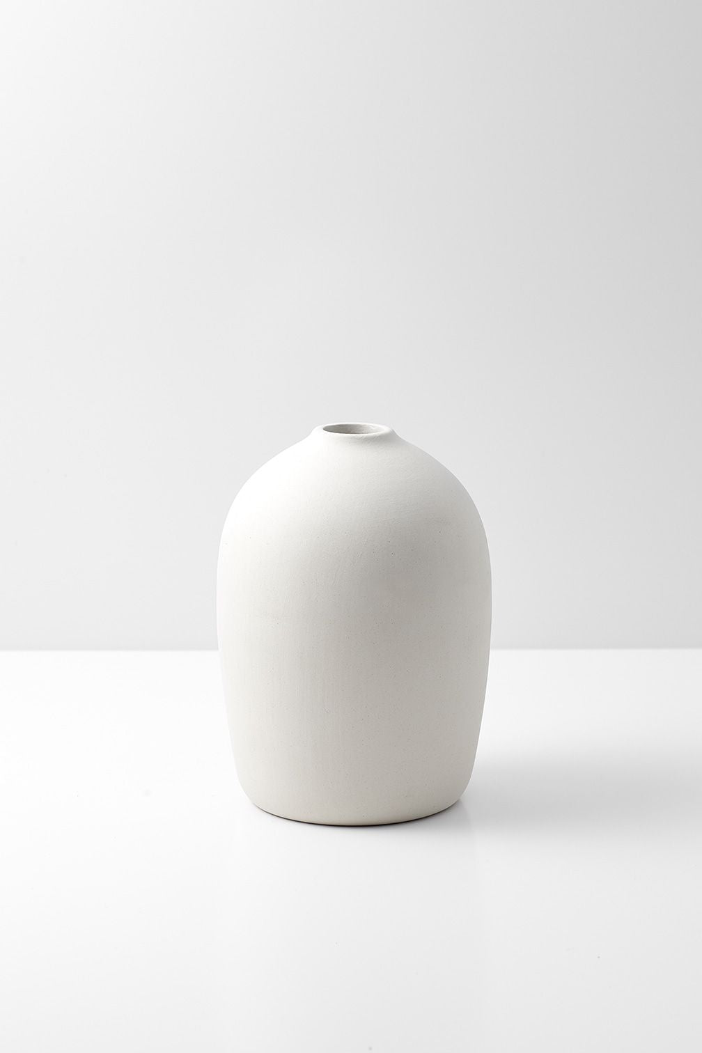 Malling Living Raw Vase 14,5 Cm, Weiß