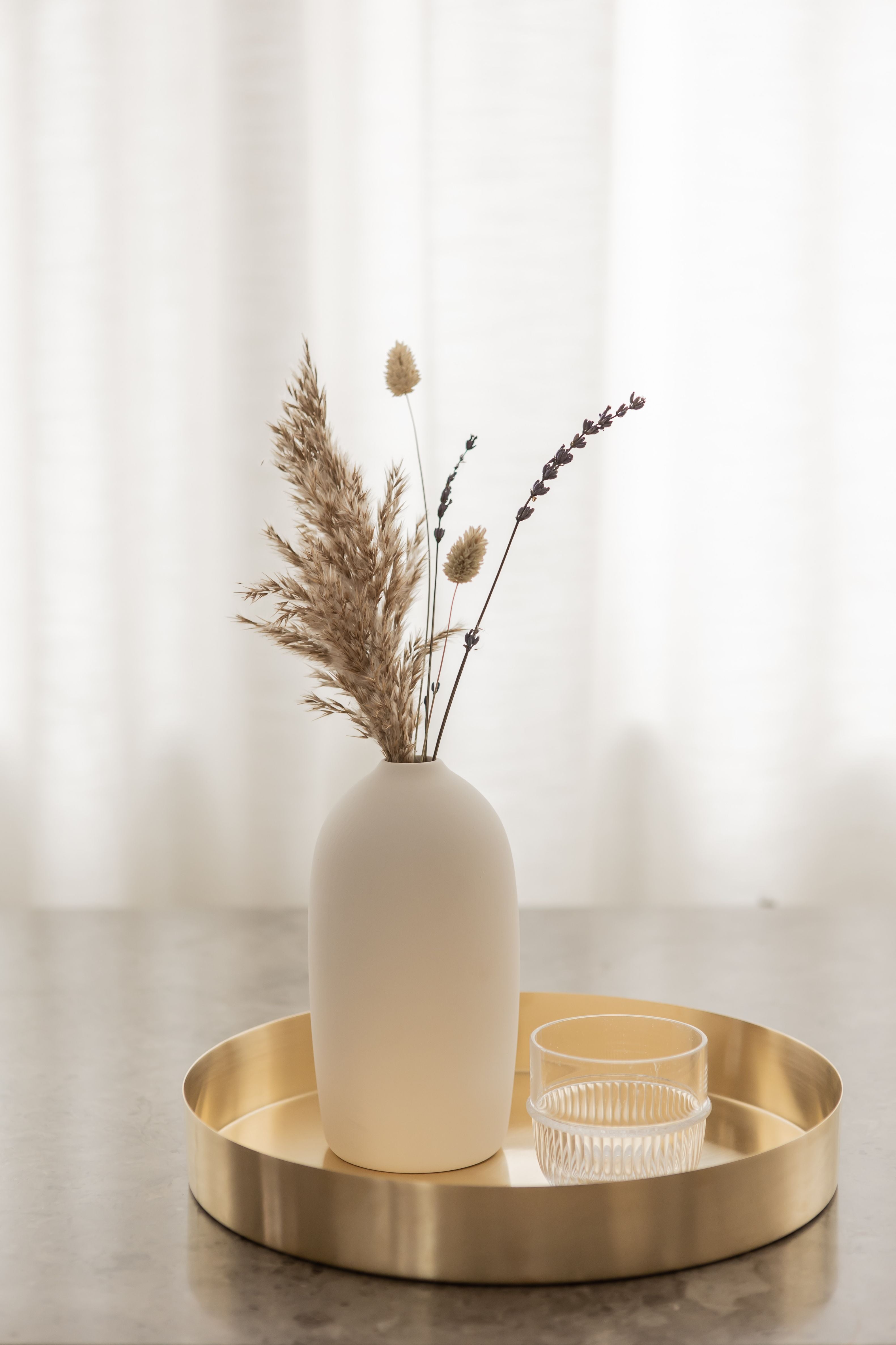 Malling Living Vase brut 20 cm, blanc
