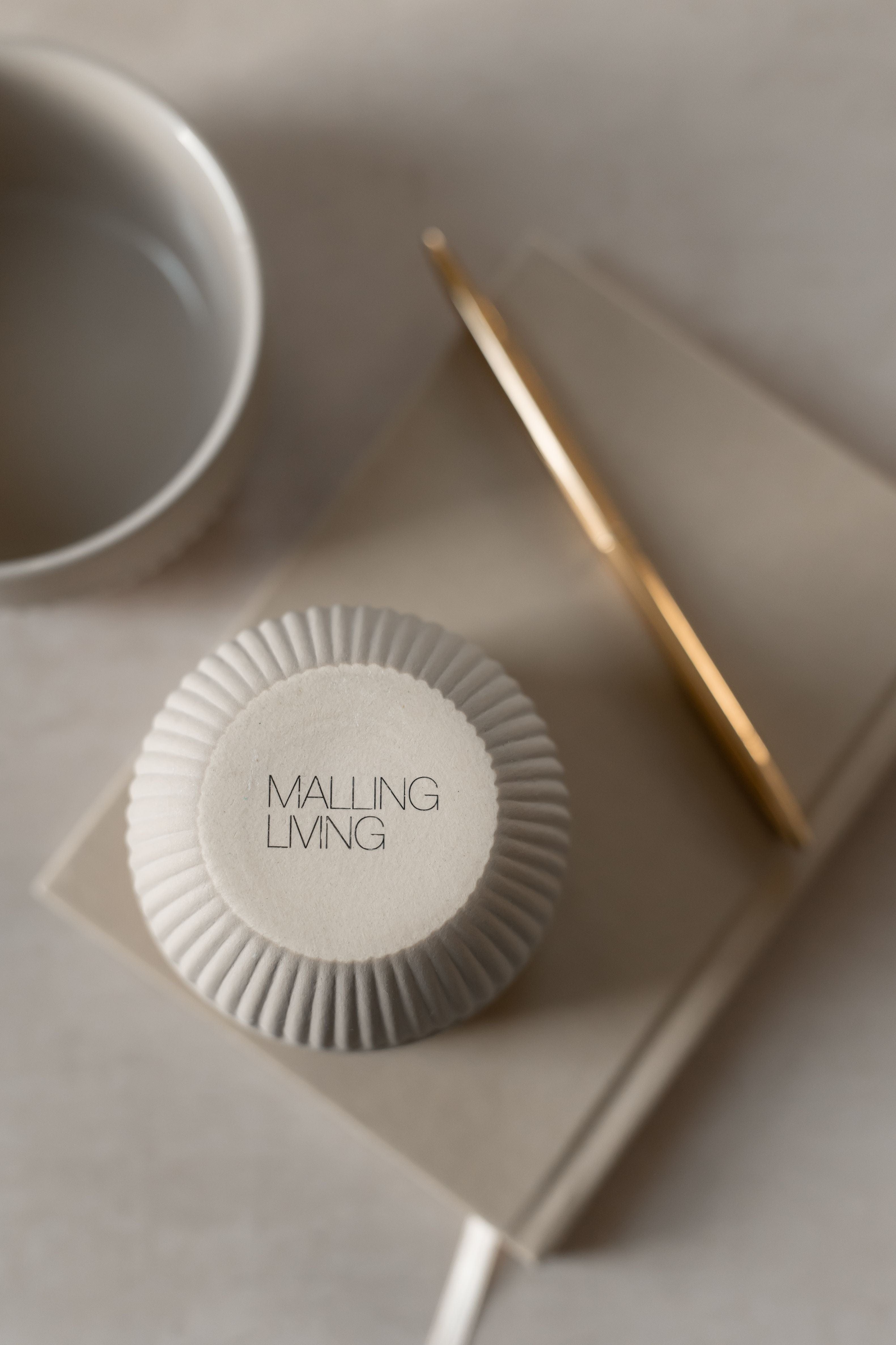 Malling Living Mug de racine grande, blanc crème