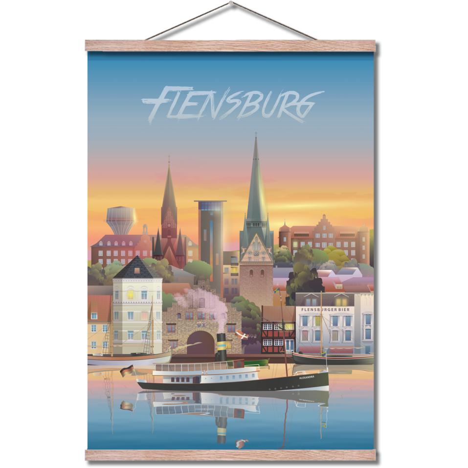 Martin Rahr Flensburg Poster, 50x70 Cm