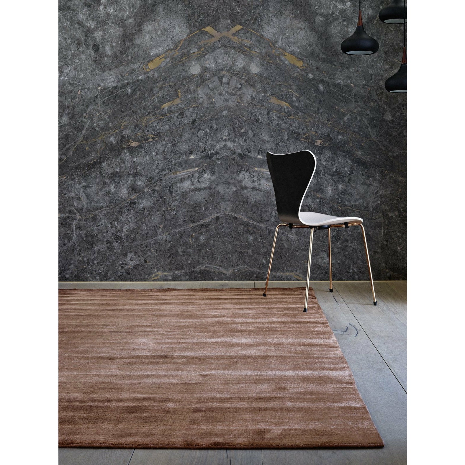 Massimo Bamboo tapis cuivre, 170x240 cm