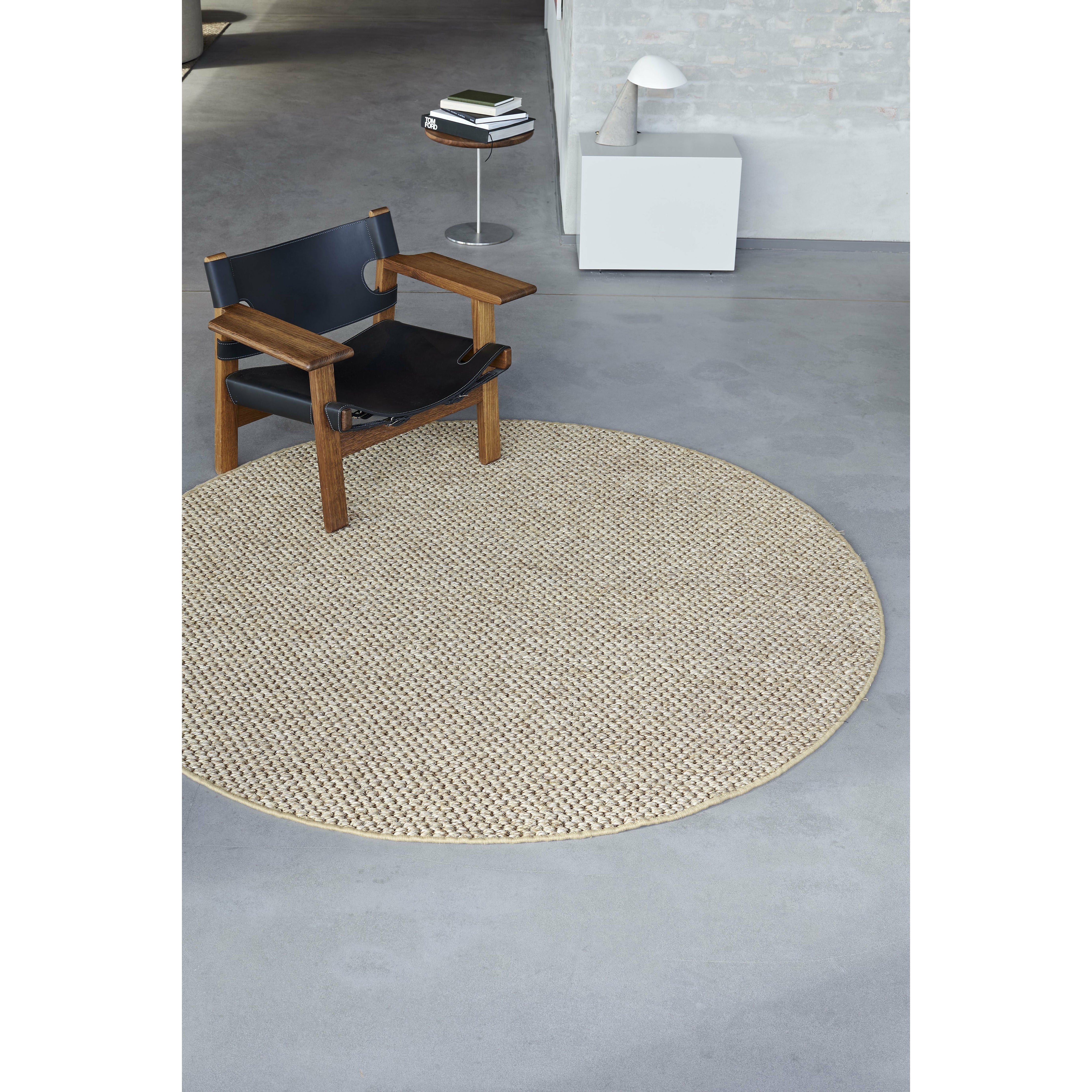 Massimo伯利兹地毯Ø200，天然棕色
