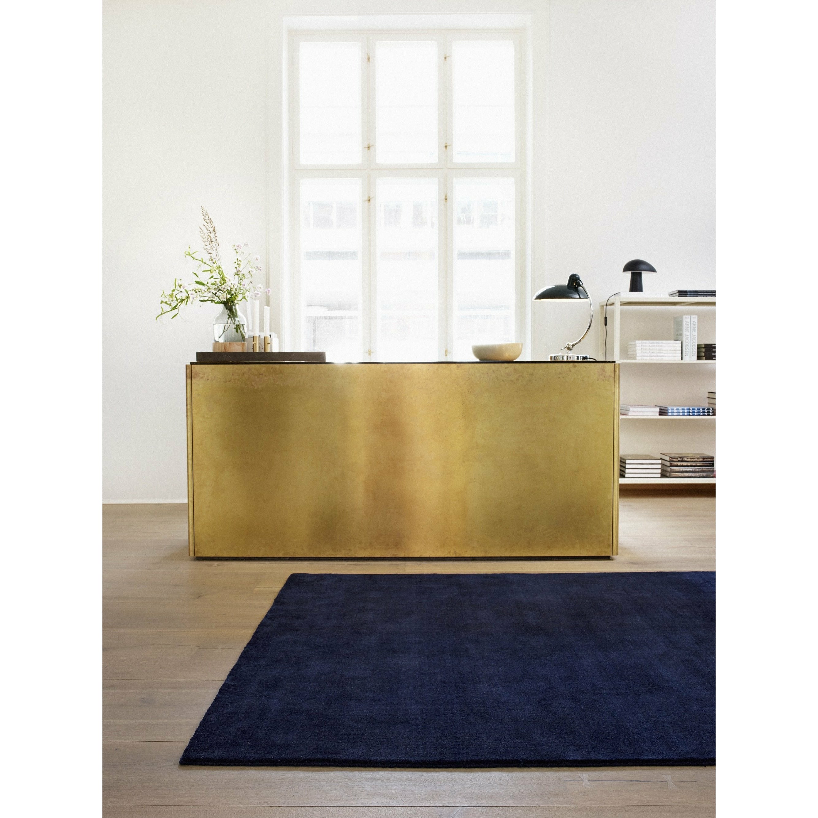 Massimo Erde Bambus Teppich Vibrant Blau, 300x400 Cm