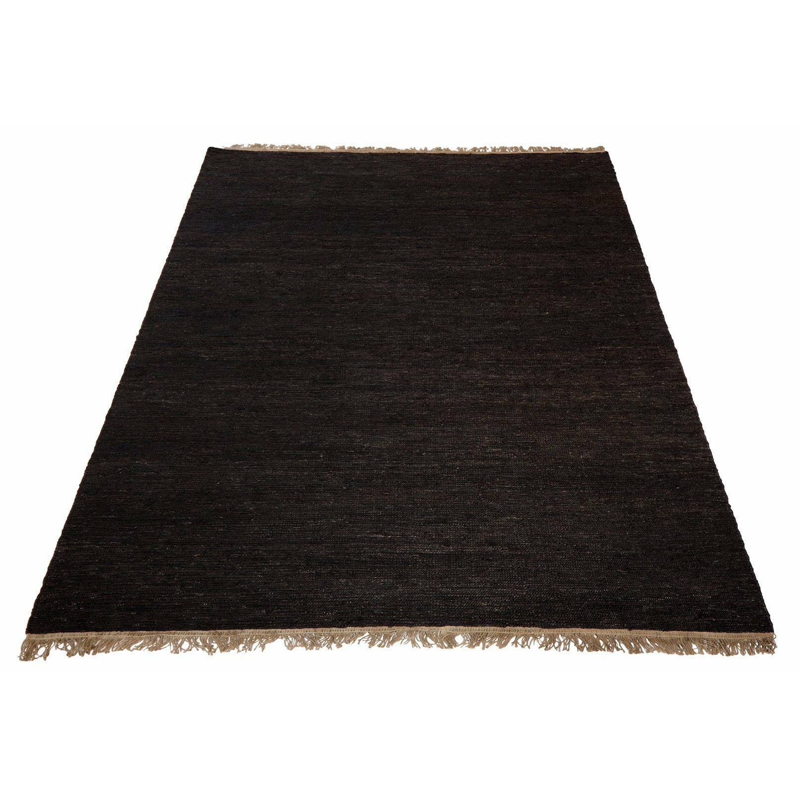Massimo Sumace地毯黑色无条纹，250x300 cm