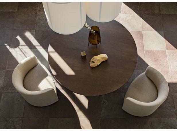 奥多哥本哈根雄激素餐桌深色染色橡木/深色染色橡木，Ø120厘米