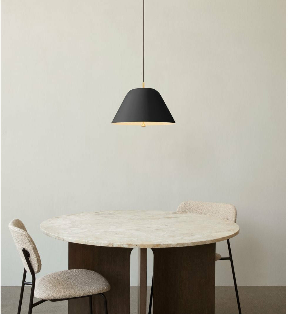 Audo Copenhagen Androgyne spisebord mørk farvet eg/mørk farvet eg, ø120 cm