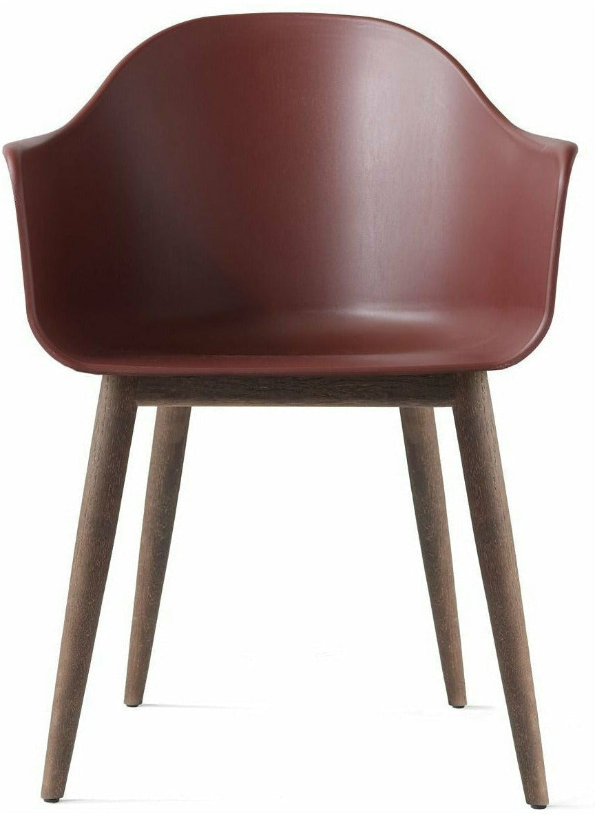 Audo Copenhagen Chaise de salle à manger du port en chaise naturelle, rouge brûlé