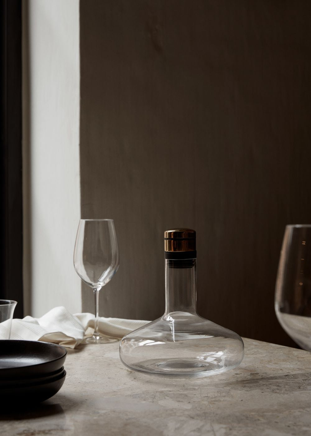 奥多哥本哈根葡萄酒呼吸豪华豪华钢，透明