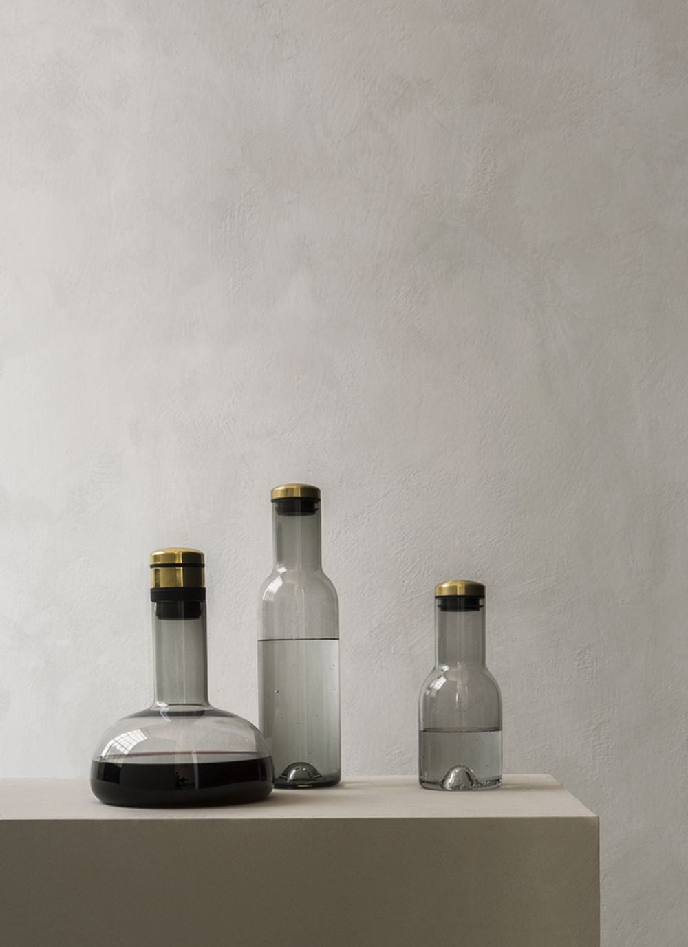 Audo Copenhagen Wine & Water Carafe Brass, Clear
