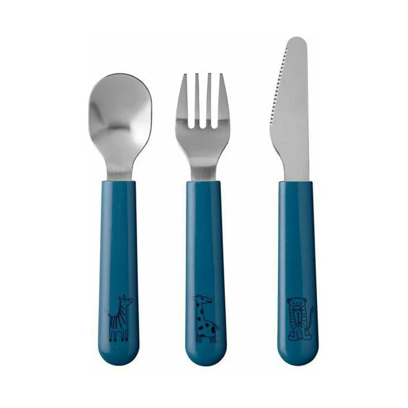 Mepal MIO Children's Cutlery Set 3 PCS, Bleu foncé