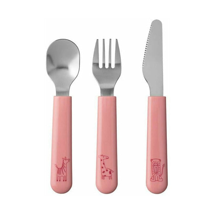 MePal Mio Children's Cutlery Set 3 stk, bleik