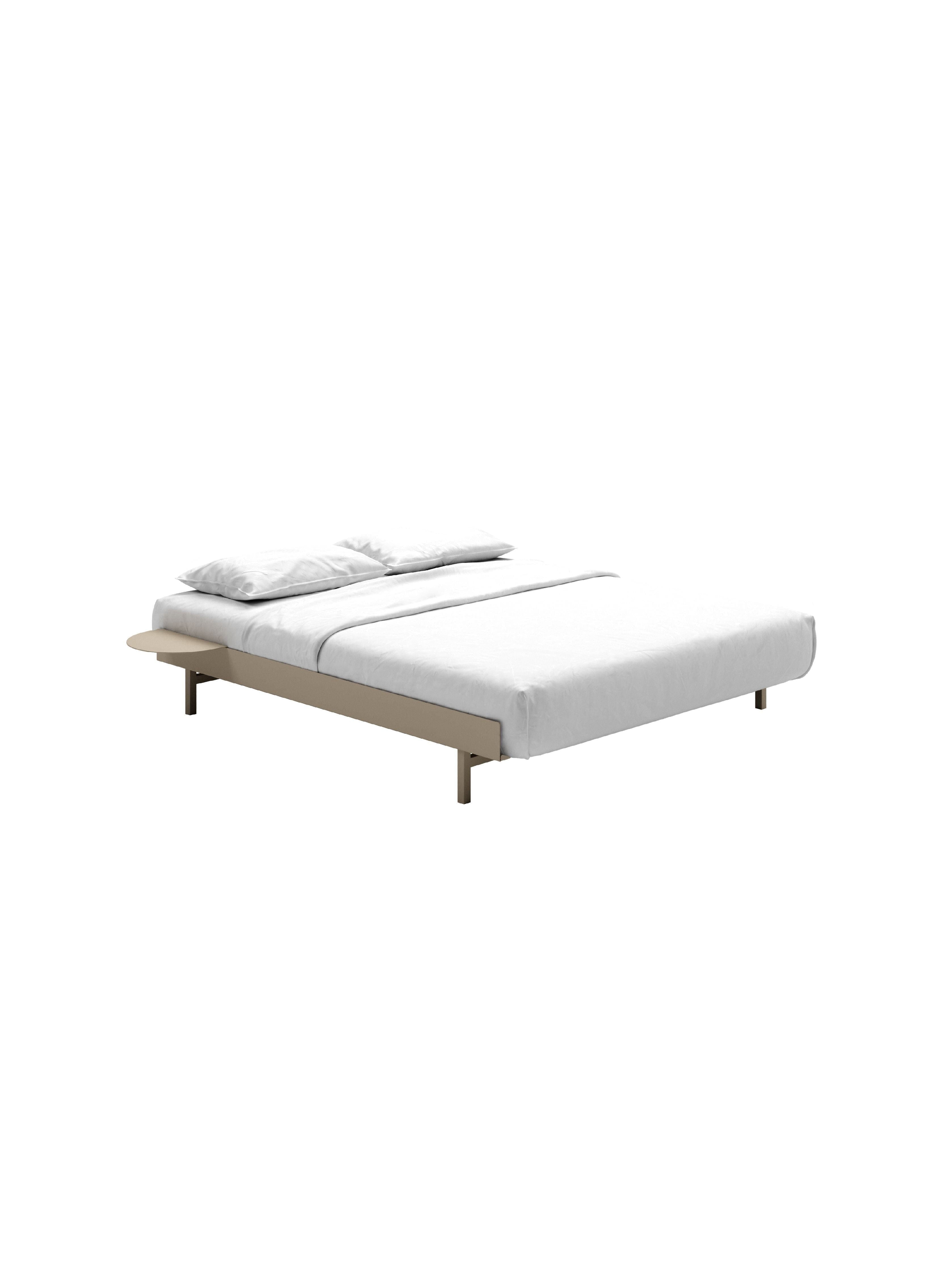 Moebe Bed With 1 Bedside Table 90 180 Cm, Sand