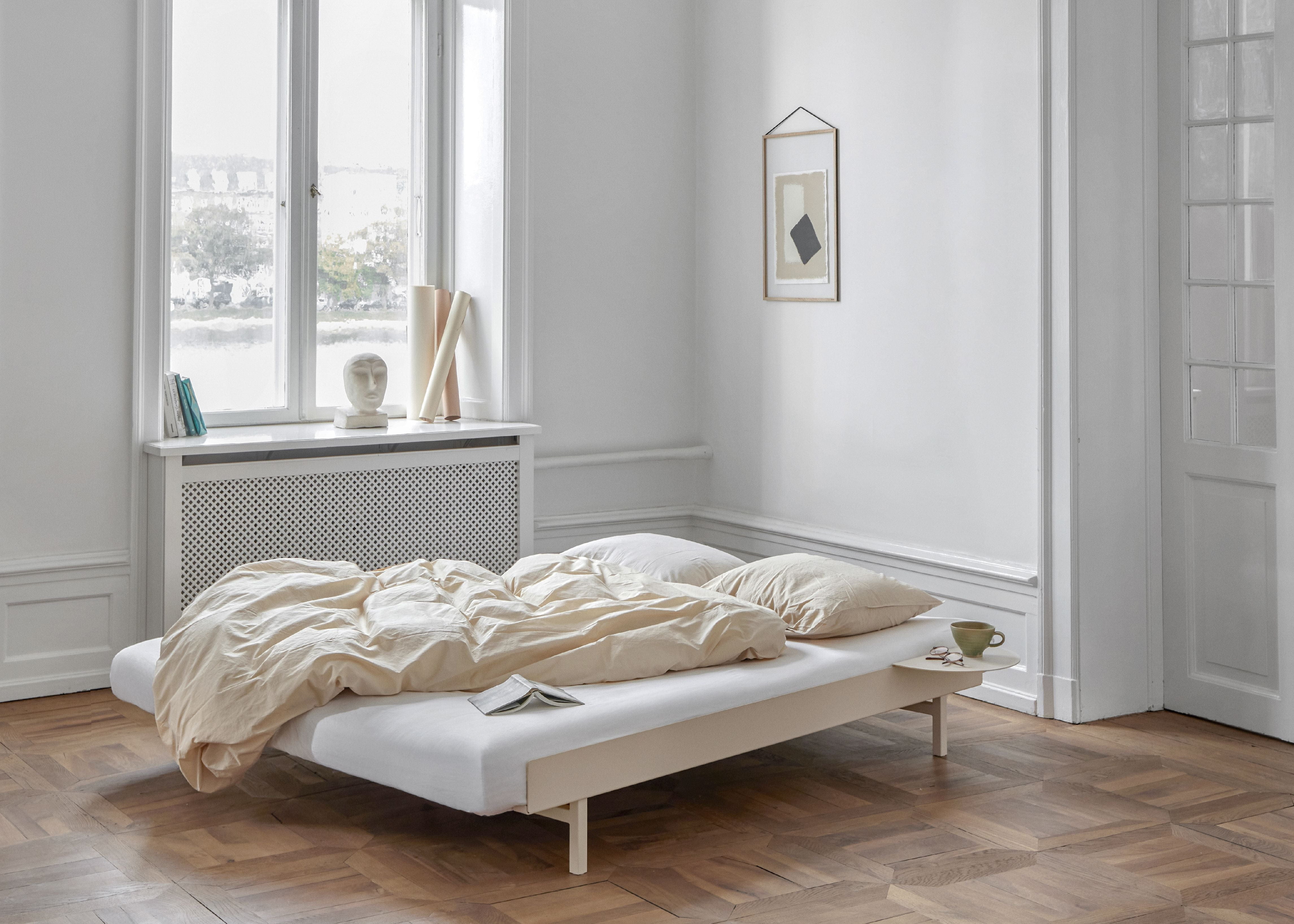 Moebe Bed With Slats 140 Cm, Sand
